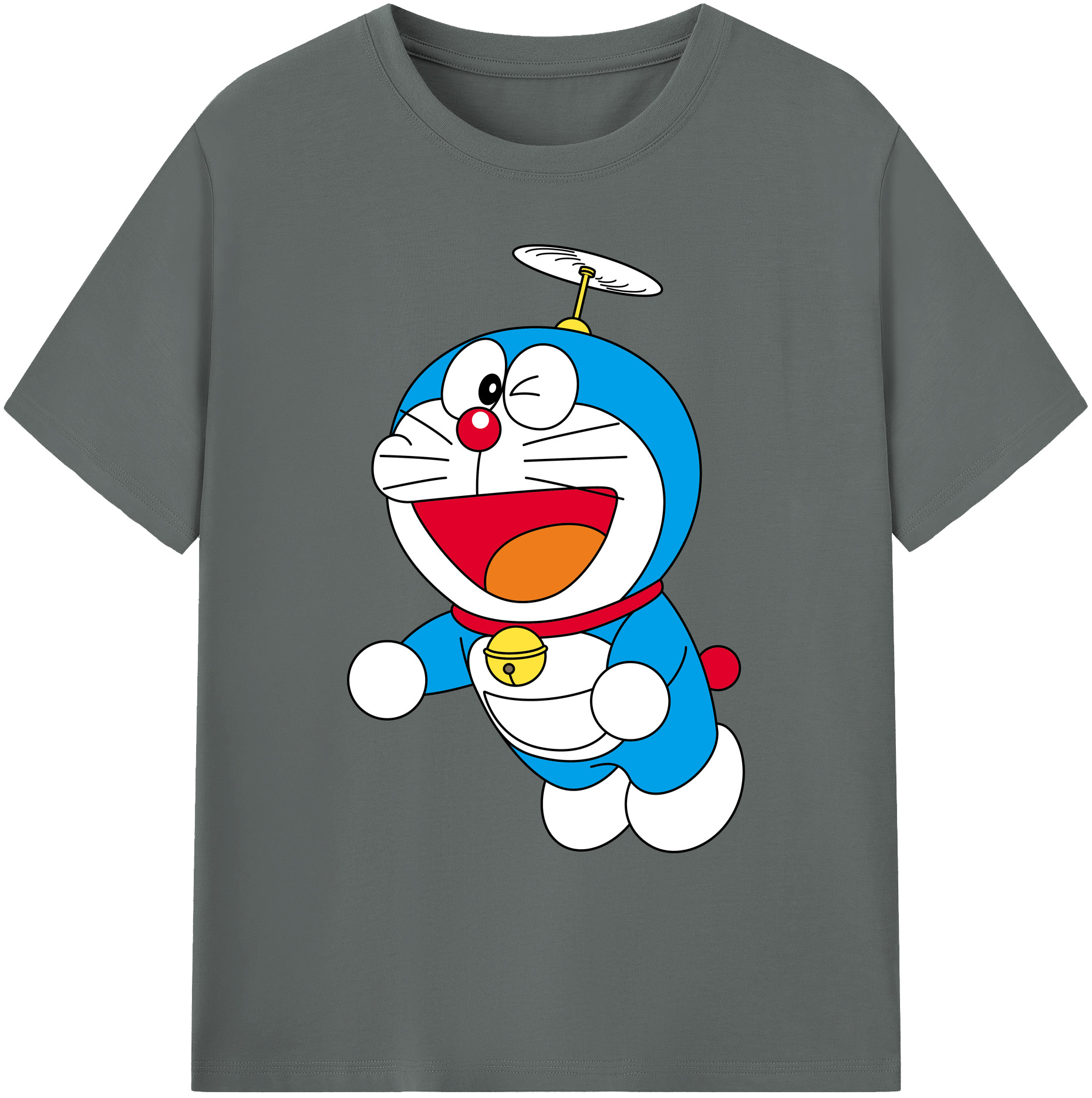 （画像用） ドラえもん Doraemon 綿100％ メンズ半袖Tシャツ｜肌触りやわらか＆通気性